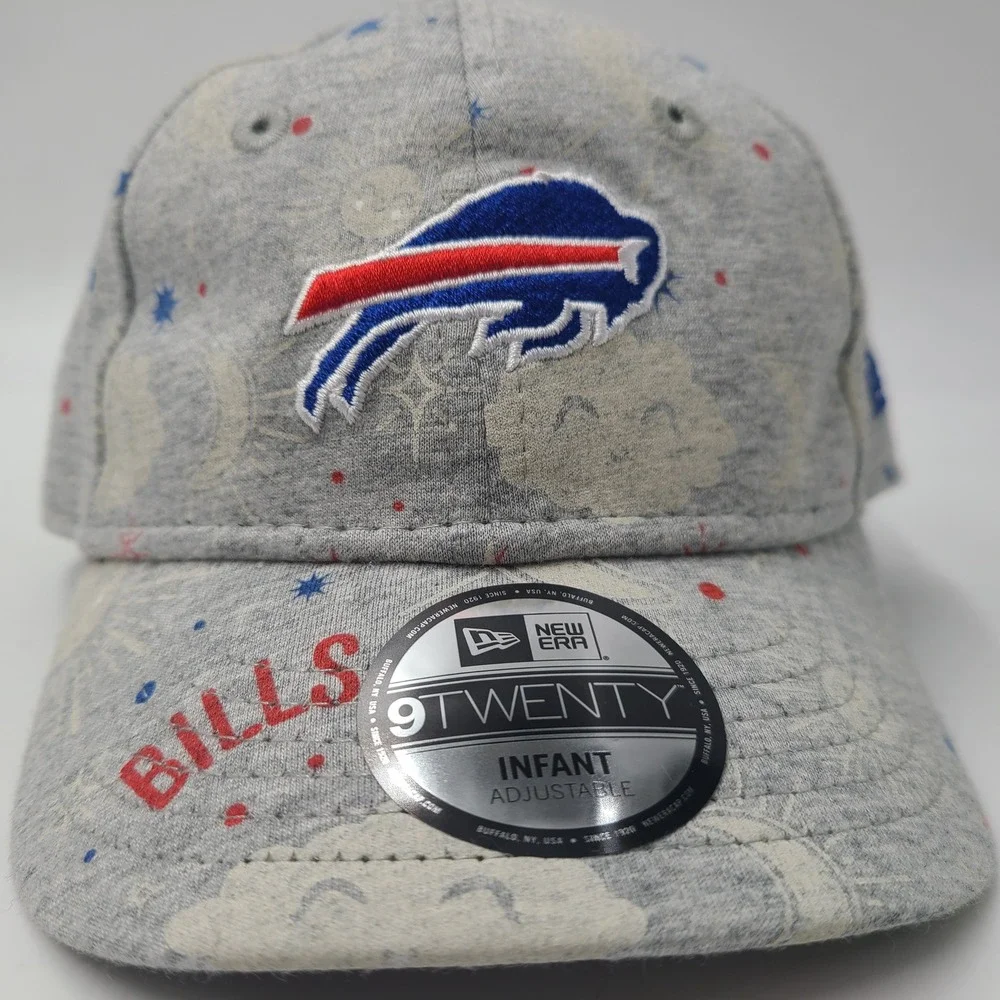 Infant Buffalo Bills Hat One Size New Era 9Twenty Gray Blue NFL All Over Print